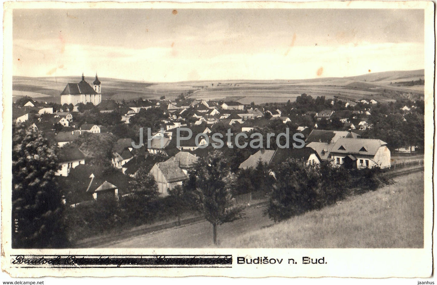 Budisov n Bud - Budisov nad Budisovkou - old postcard - 1946 - Czech Republic - Czechoslovakia - used - JH Postcards