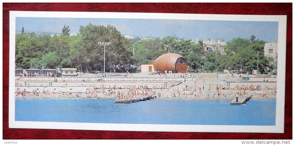 City beach - Novorossiysk - 1982 - Russia USSR - unused - JH Postcards
