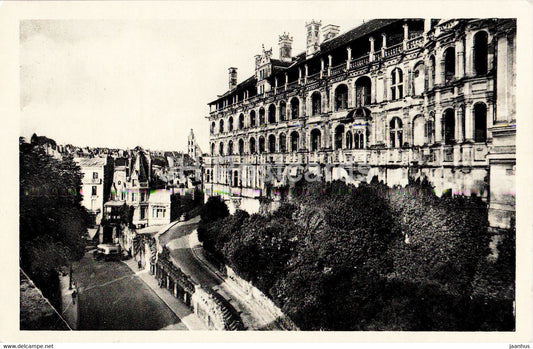 Blois - Le Chateau - Facade Nord dite Aile Francois I - 452 - castle - old postcard - France - unused - JH Postcards
