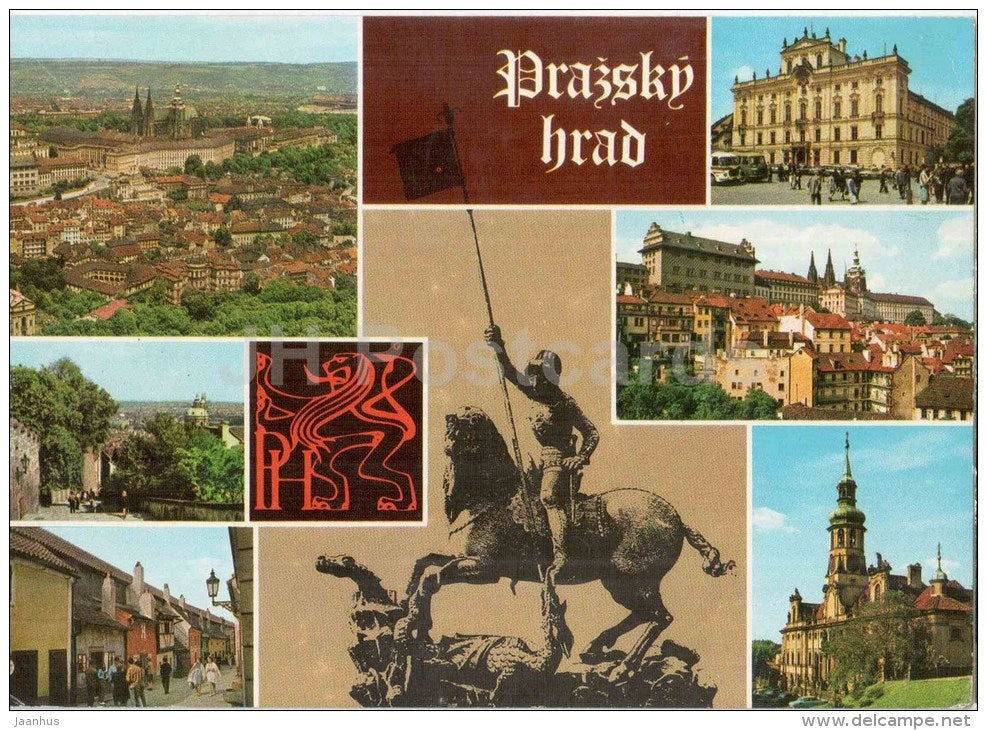 Praha - Prague - The Castle of Prague - Czechoslovakia - Czech - used 1971 - JH Postcards