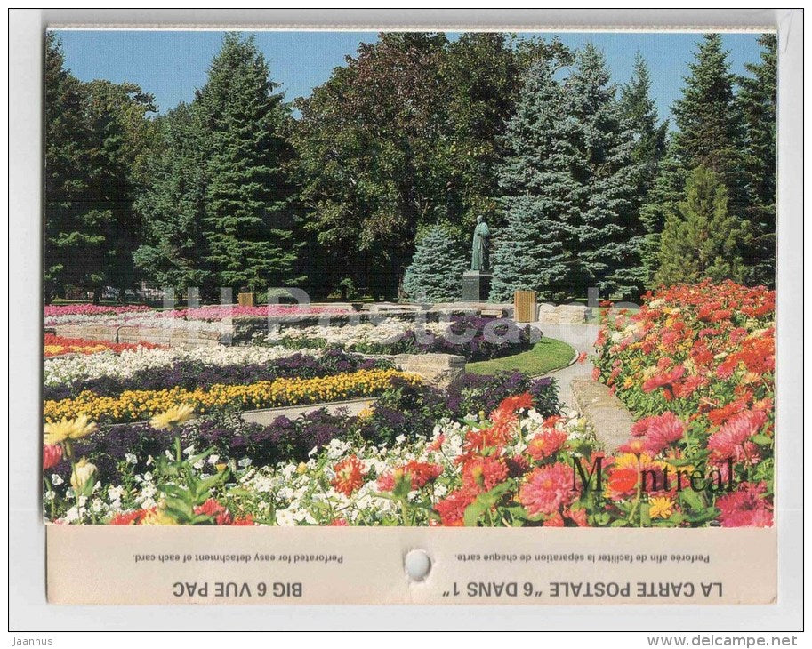 Carnet Booklet with 6 postcards - Botanical Garden - Jardin Botanique - Montreal , Quebec - Canada - unused - JH Postcards