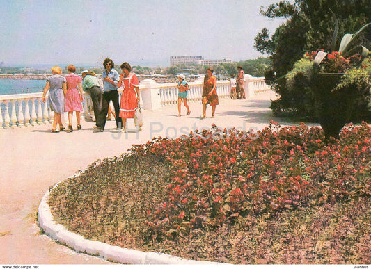 Anapa - promenade - 1980 - Russia USSR - unused - JH Postcards