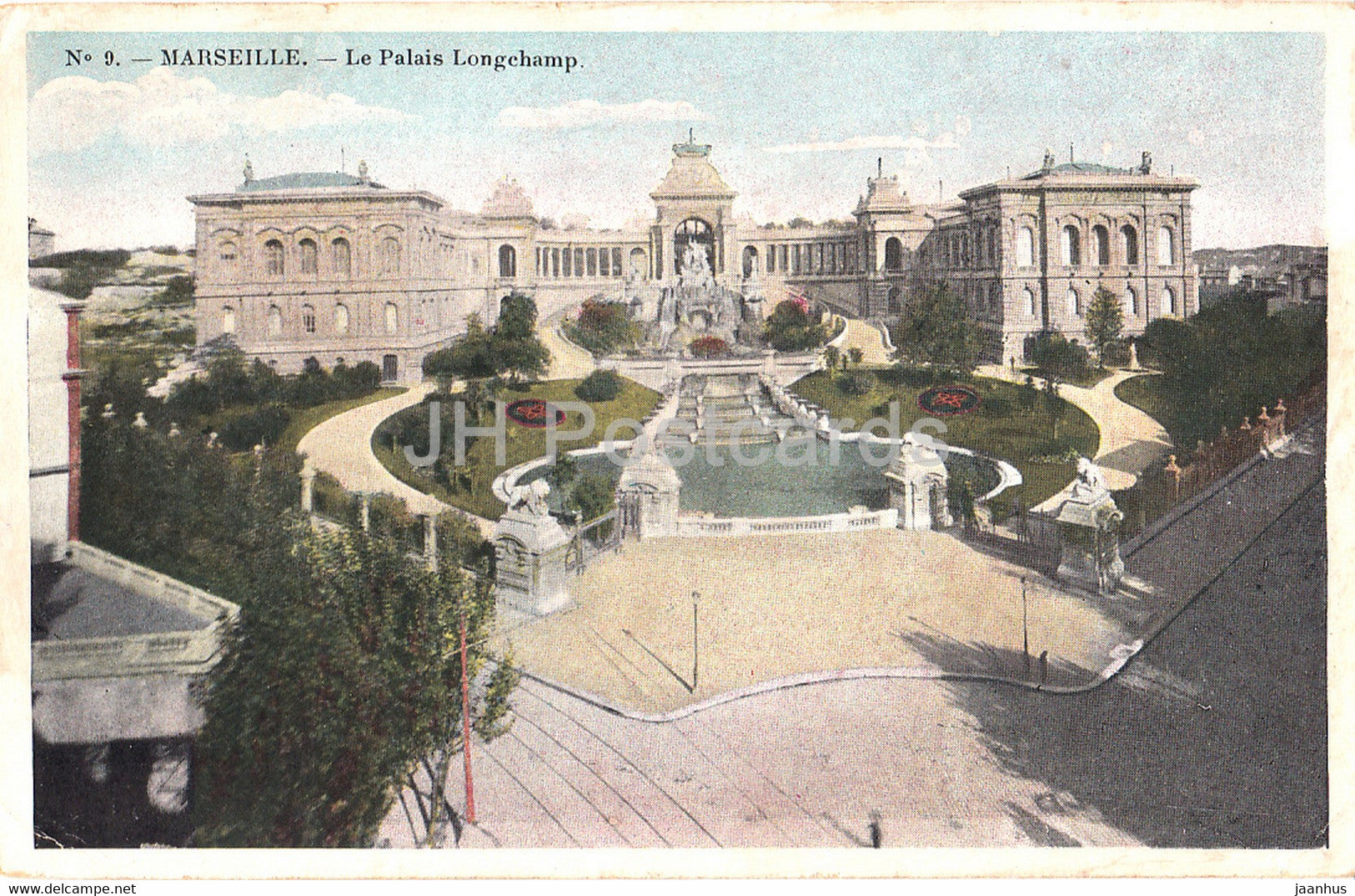 Marseille - Le Palais Longchamp - 9 - old postcard - France - unused - JH Postcards