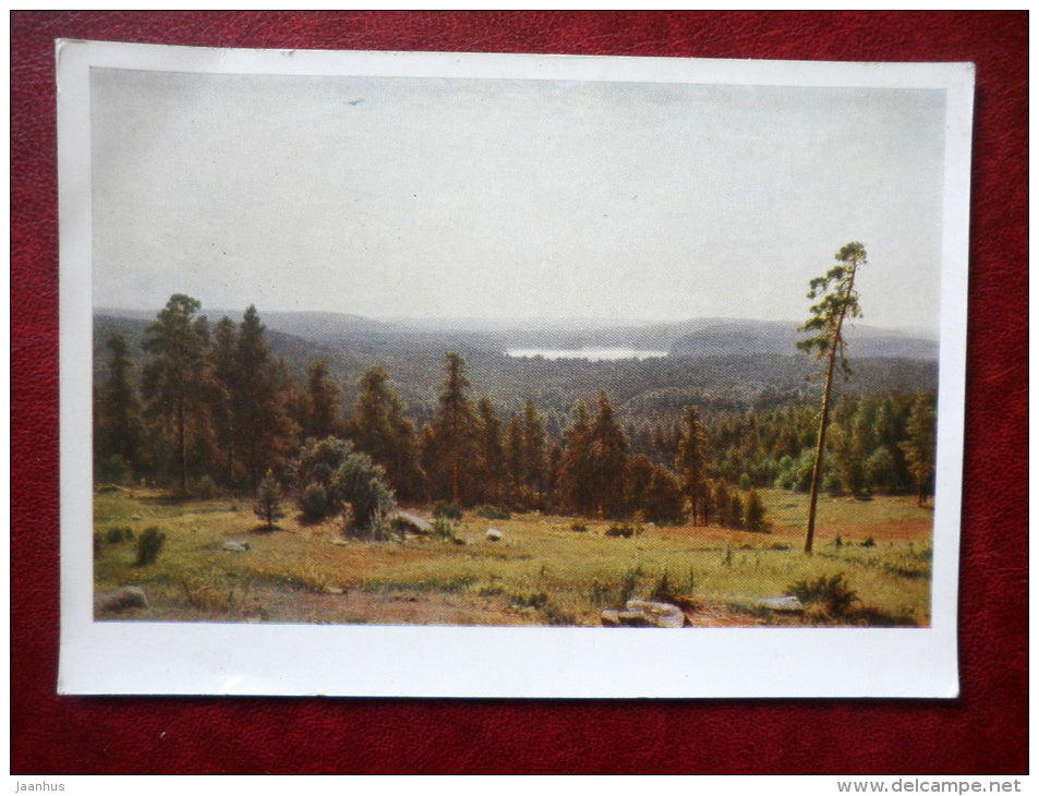 painting by I. Shishkin , Woodland Scenery , 1884 - russian art - unused - JH Postcards