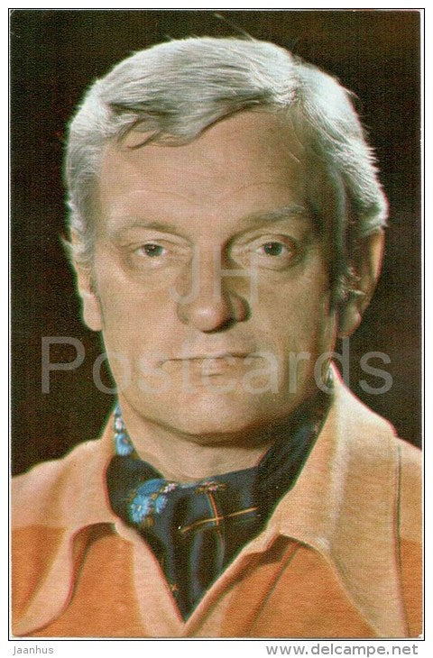 A. Masiulis - Soviet Lithuanian Movie Actor - 1980 - Russia USSR - unused - JH Postcards