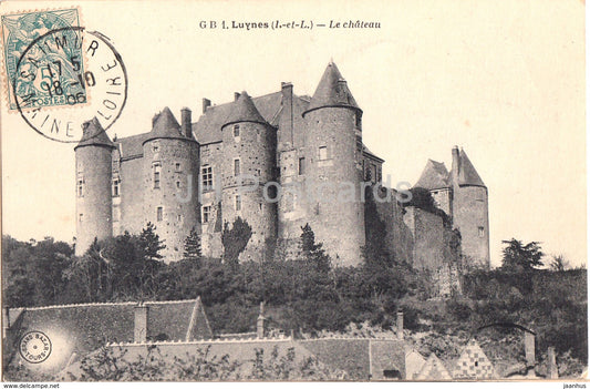 Luynes - Le Chateau - castle - 1 - old postcard - 1906 - France - used - JH Postcards