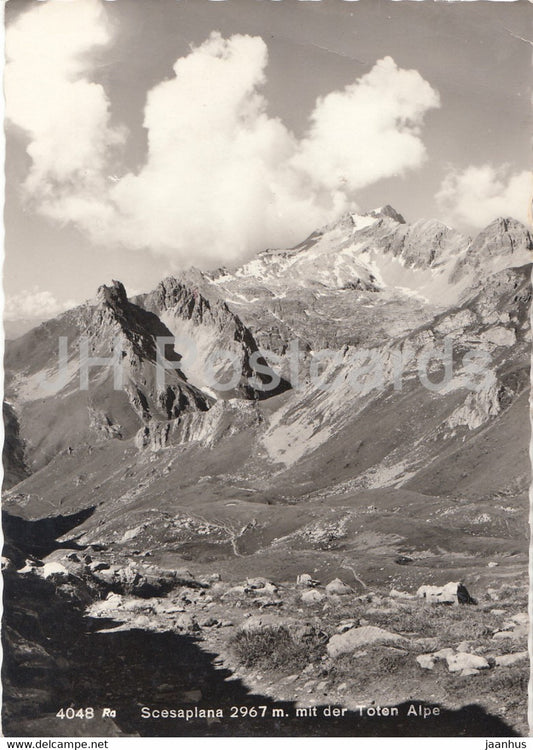 Scesaplana 2967 m mit der Toten Alpe - 1968 - Austria - used - JH Postcards