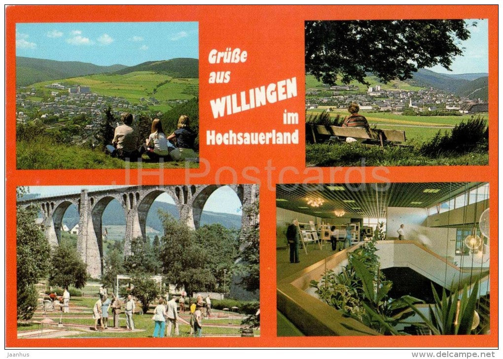 Grüsse aus Willingen im Hochsauerland - Kneipp-Heilbad und Wintersportzentrum - EUROPA CEPT - Germany - 1985 gelaufen - JH Postcards
