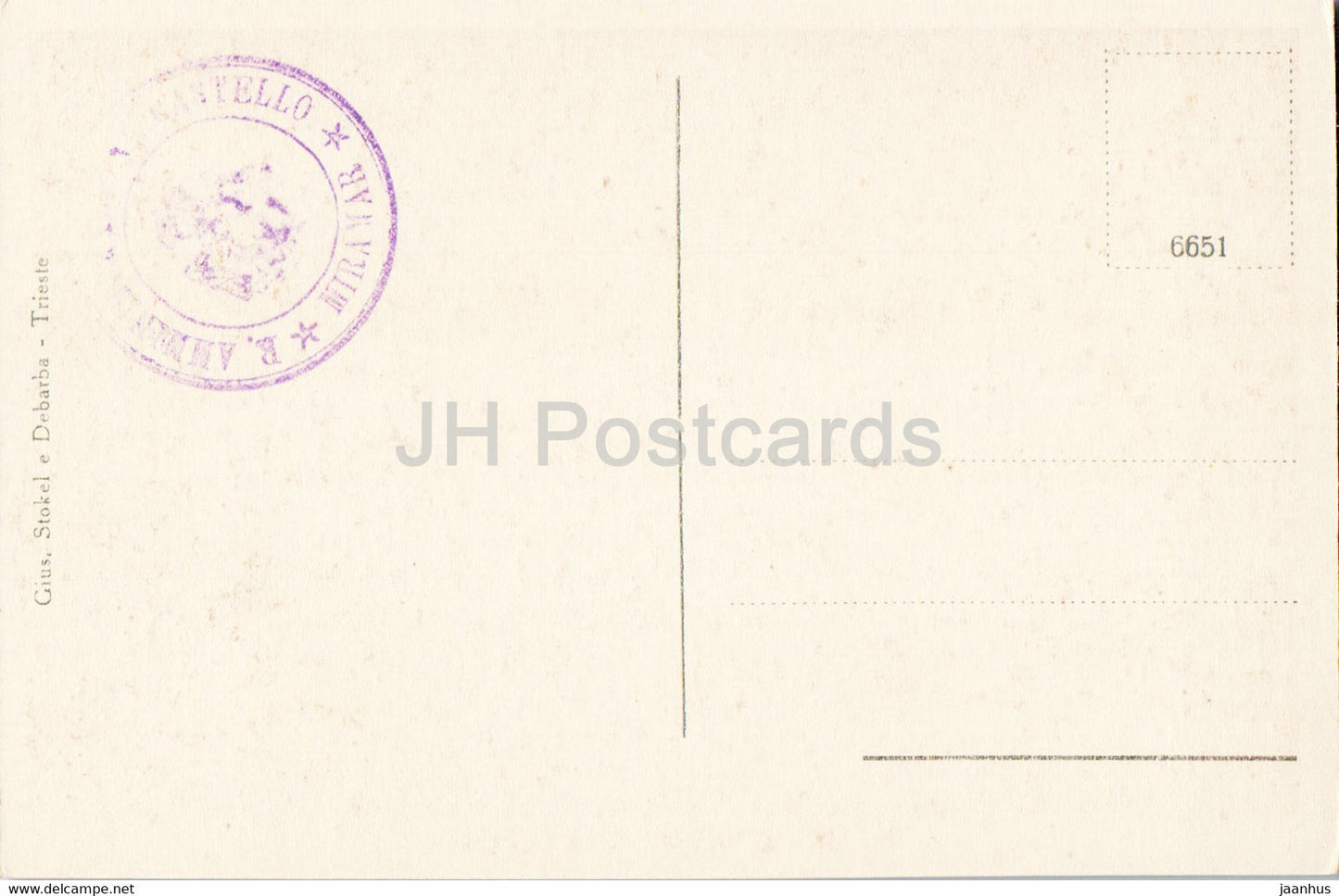 Triest - Miramar - Sala da Pranzo - 6651 - alte Postkarte - Italien - unbenutzt