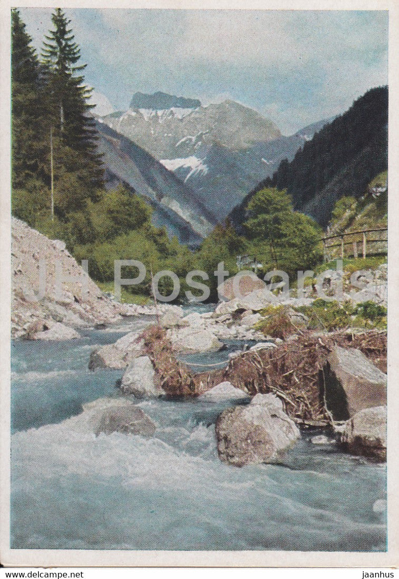Bergbach im Oytal im Allgau - Farbfotoserie Bunte Heimat - Germany - unused - JH Postcards