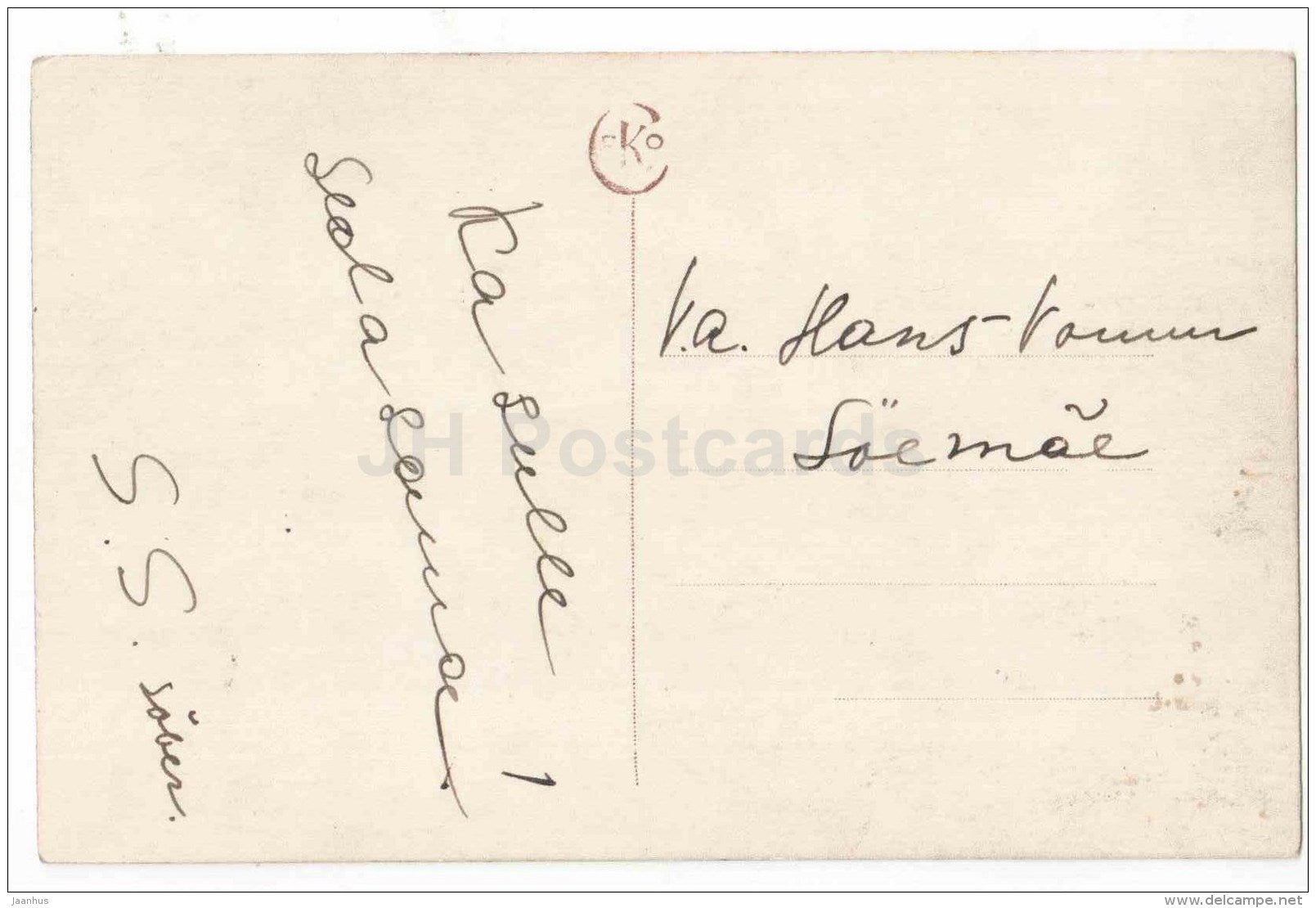 pond - house - illustration - Ceko 1519 - circulated in Estonia - JH Postcards