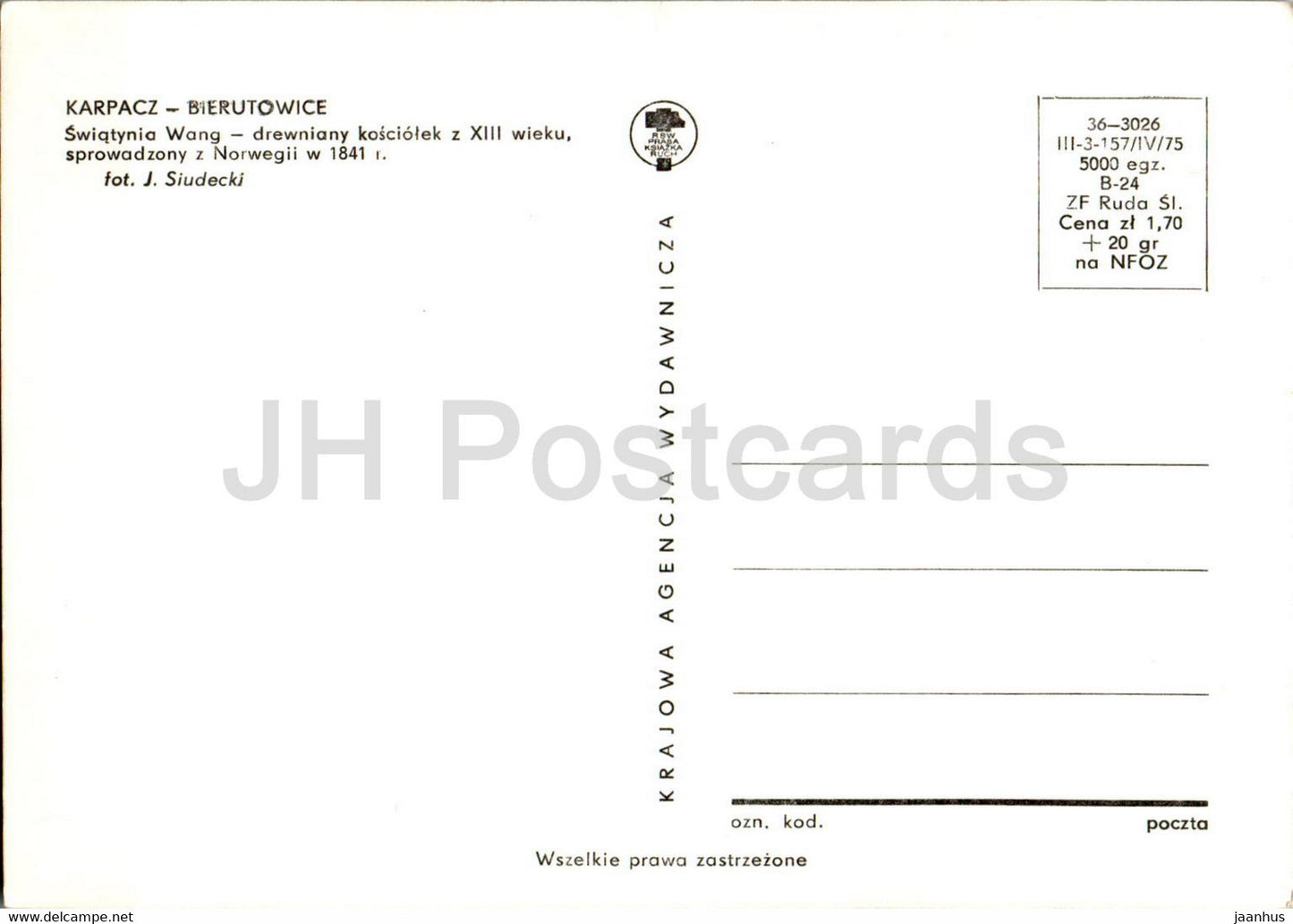Karpacz Bierutowice - Swiatynia Wang - Temple of Wang - drewniany kosciolek - wooden church - Poland - unused