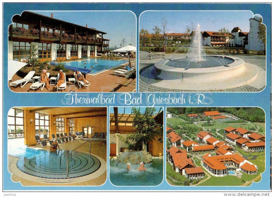 Thermalbad Bad Griesbach im Rottai - Dreiquellenbad - Mineralheilbad - thermal baths - 2627 - Germany - 1992 gelaufen - JH Postcards