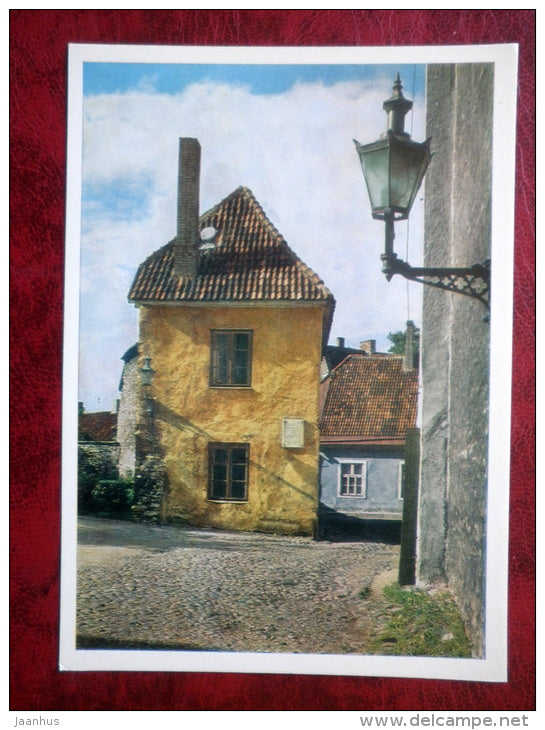 Medieval House in Toomkooli street, 15th century - Old Town - Tallinn - 1980 - Estonia - USSR - unused - JH Postcards