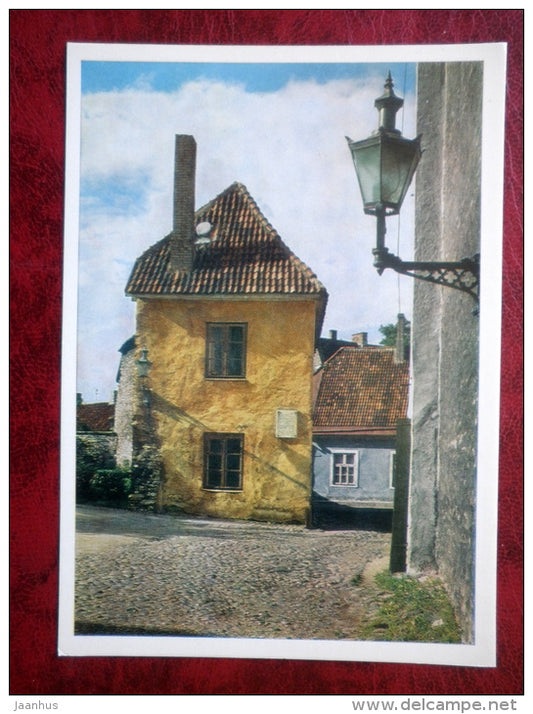 Medieval House in Toomkooli street, 15th century - Old Town - Tallinn - 1980 - Estonia - USSR - unused - JH Postcards
