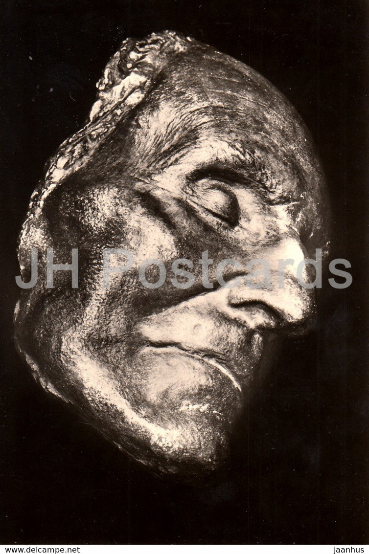 Hiddensee - Totenmaske - Gerhart Hauptmann Gedachtnisstatte - memorial - writer - DDR Germany - unused - JH Postcards