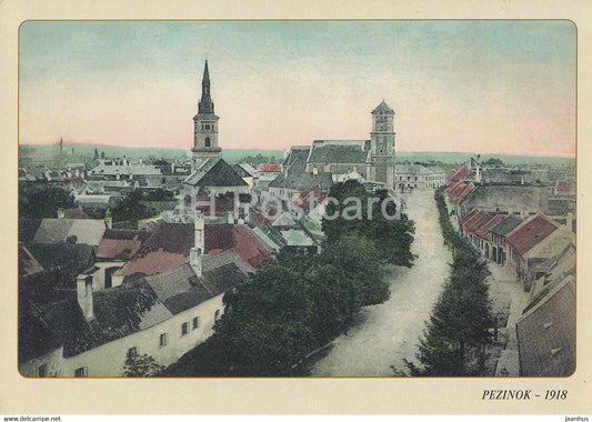 Pezinok 1918 - REPRODUCTION - 3 - 1998 - Slovakia - used - JH Postcards