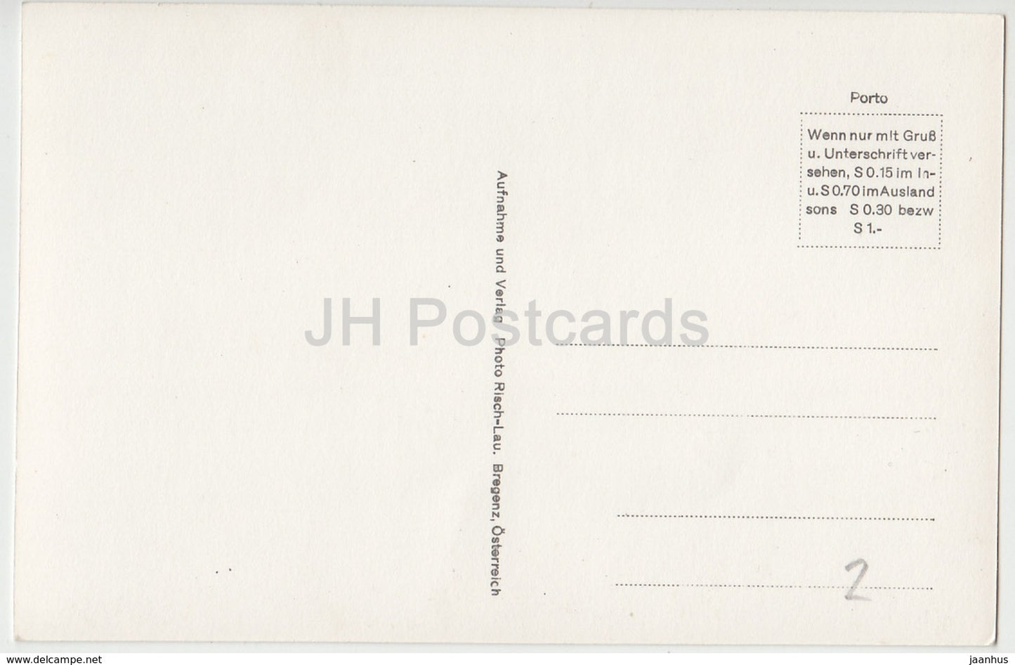 Brandung am Bodensee - 546 - Schweiz - alte Postkarte - unbenutzt