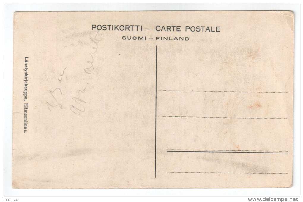 Granittitorni - Granittornet - Aulango - Finland - old postcard - unused - JH Postcards