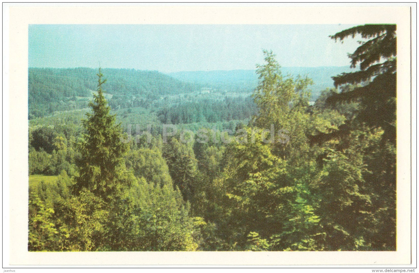 view - Sigulda - 1984 - Latvia USSR - unused - JH Postcards