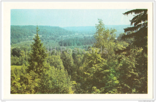 view - Sigulda - 1984 - Latvia USSR - unused - JH Postcards
