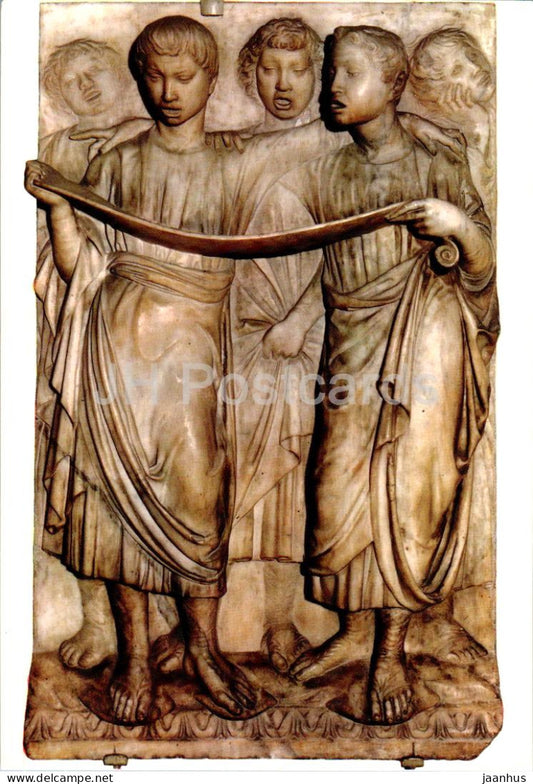 Firenze - Museo di S Maria del Fiore - Cantoria di Luca della Robbia - choir - 410 - Italy - used - JH Postcards