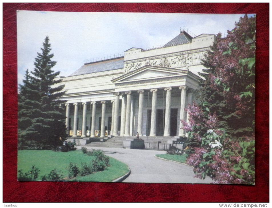 Pushkin Fine Art Museum - Lilacs - Moscow - 1987 - Russia - USSR - unused - JH Postcards