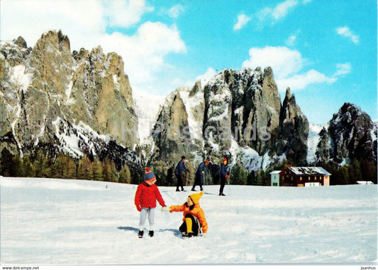 Gruppo del Catinaccio - Dolomiti - Val di Fassa - Ciampedie - Dirupi di Larsec - Italy - unused - JH Postcards