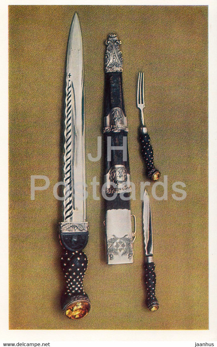 The Hermitage, Leningrad , English Applied Art - Scottish Dagger. Edinburgh. 1814 - Russia - USSR - 1983 - used - JH Postcards