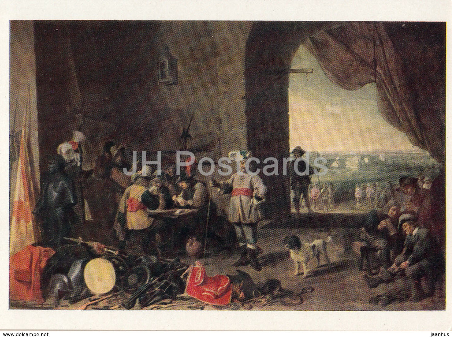 painting by David Teniers the Younger - Guard - Flemish art - 1961 - Russia USSR - unused - JH Postcards