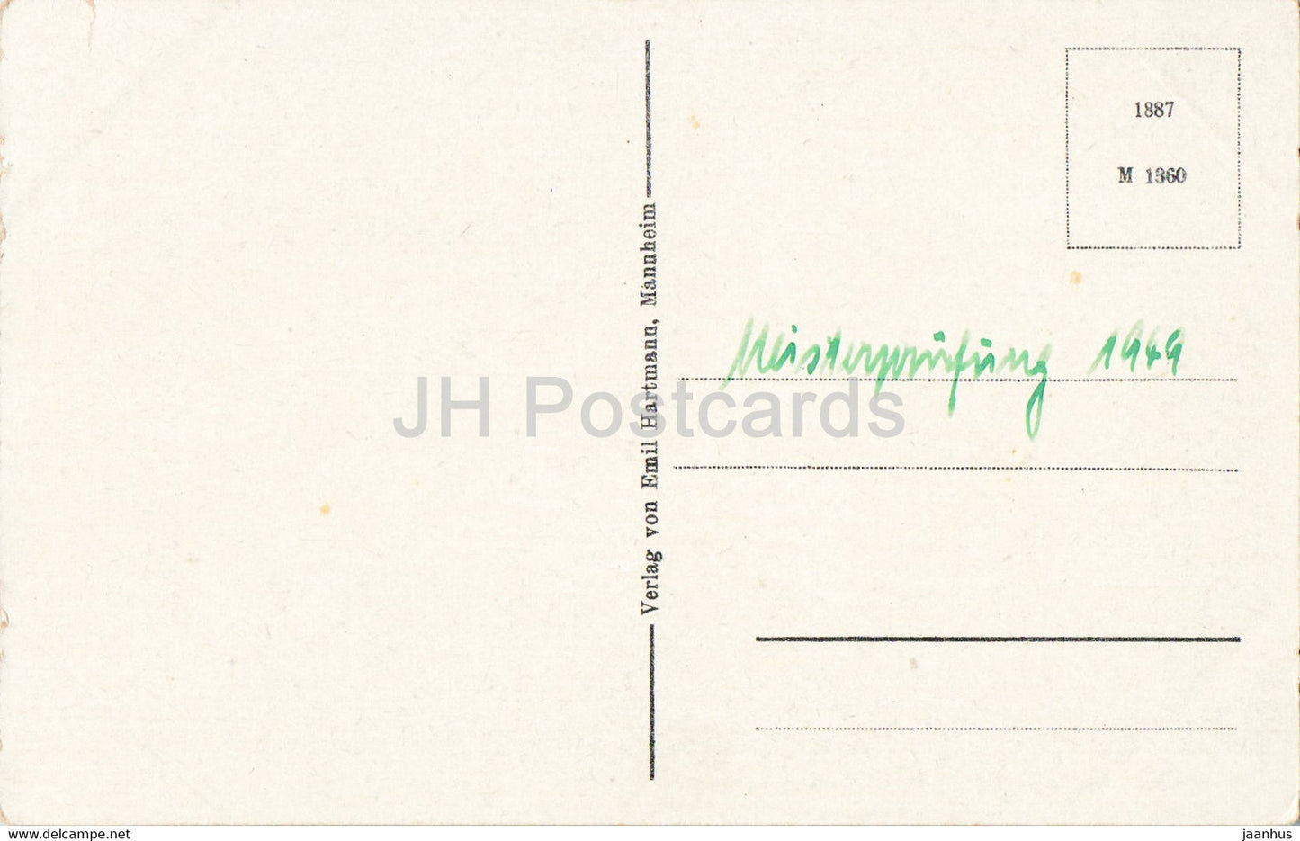 Konstanz am Bodensee - Gondelhafen und Konzil - alte Postkarte - 1949 - Deutschland - gebraucht