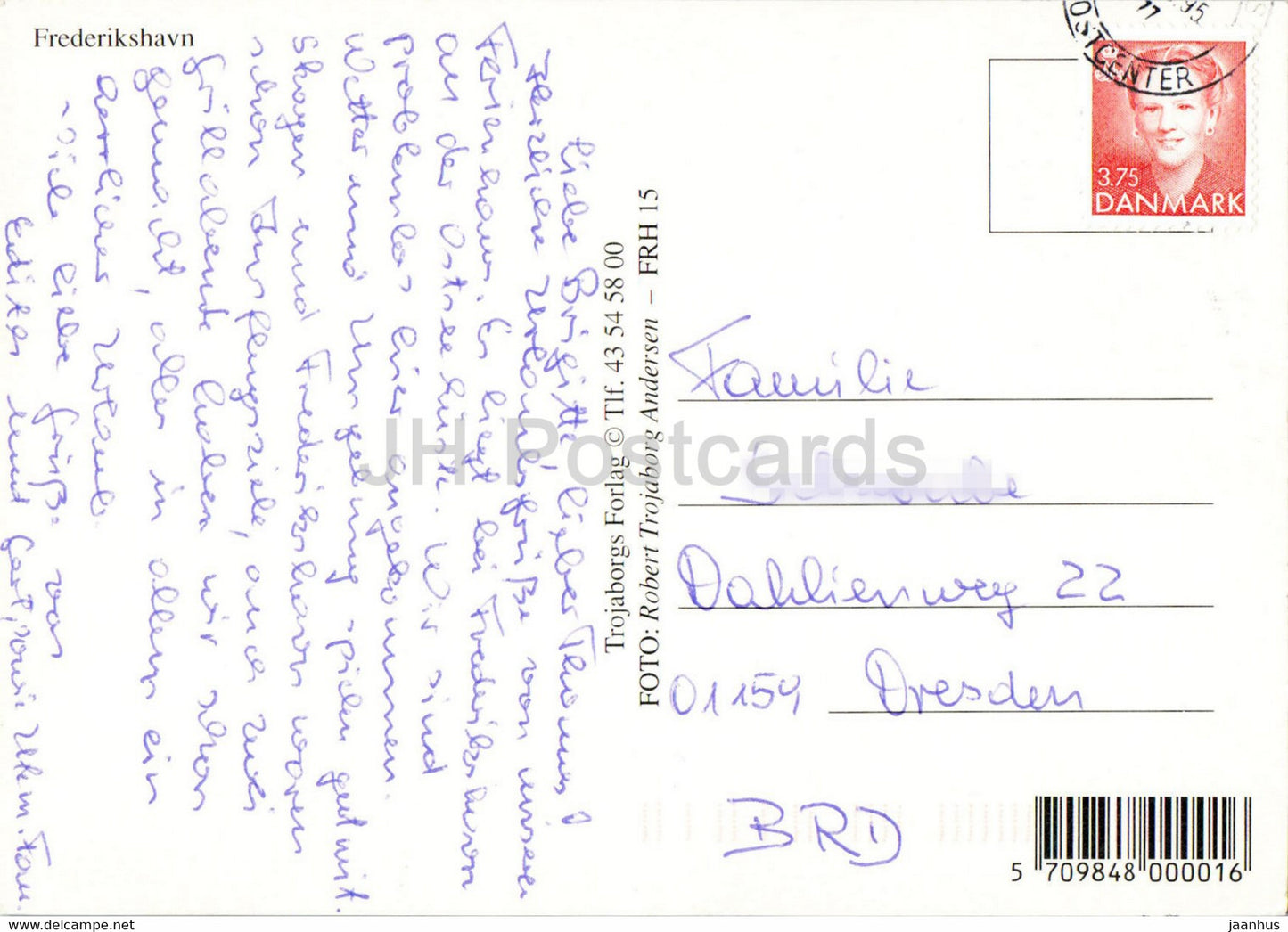 Frederikshavn - boat - lighthouse - church - multiview - 1995 - Denmark - used