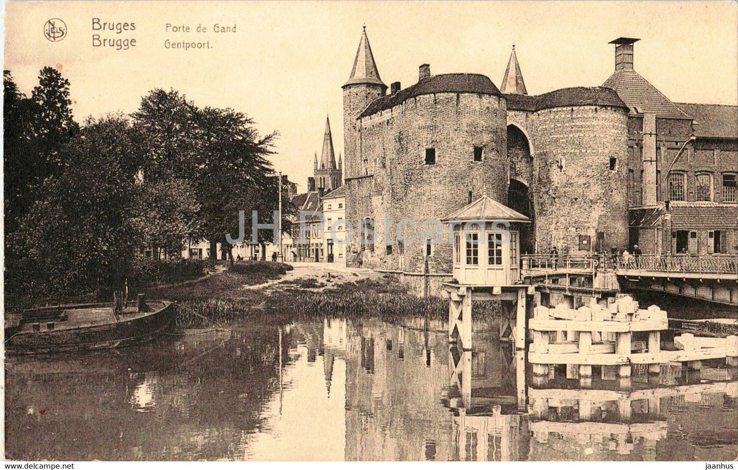 Bruges - Brugge - Porte de Gand - Gentpoort - old postcard - Belgium - used - JH Postcards