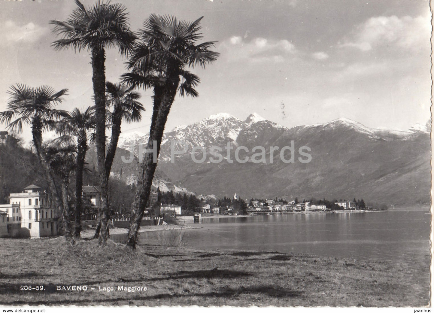 Baveno - Lago Maggiore - old postcard - 1955 - Italy - used - JH Postcards