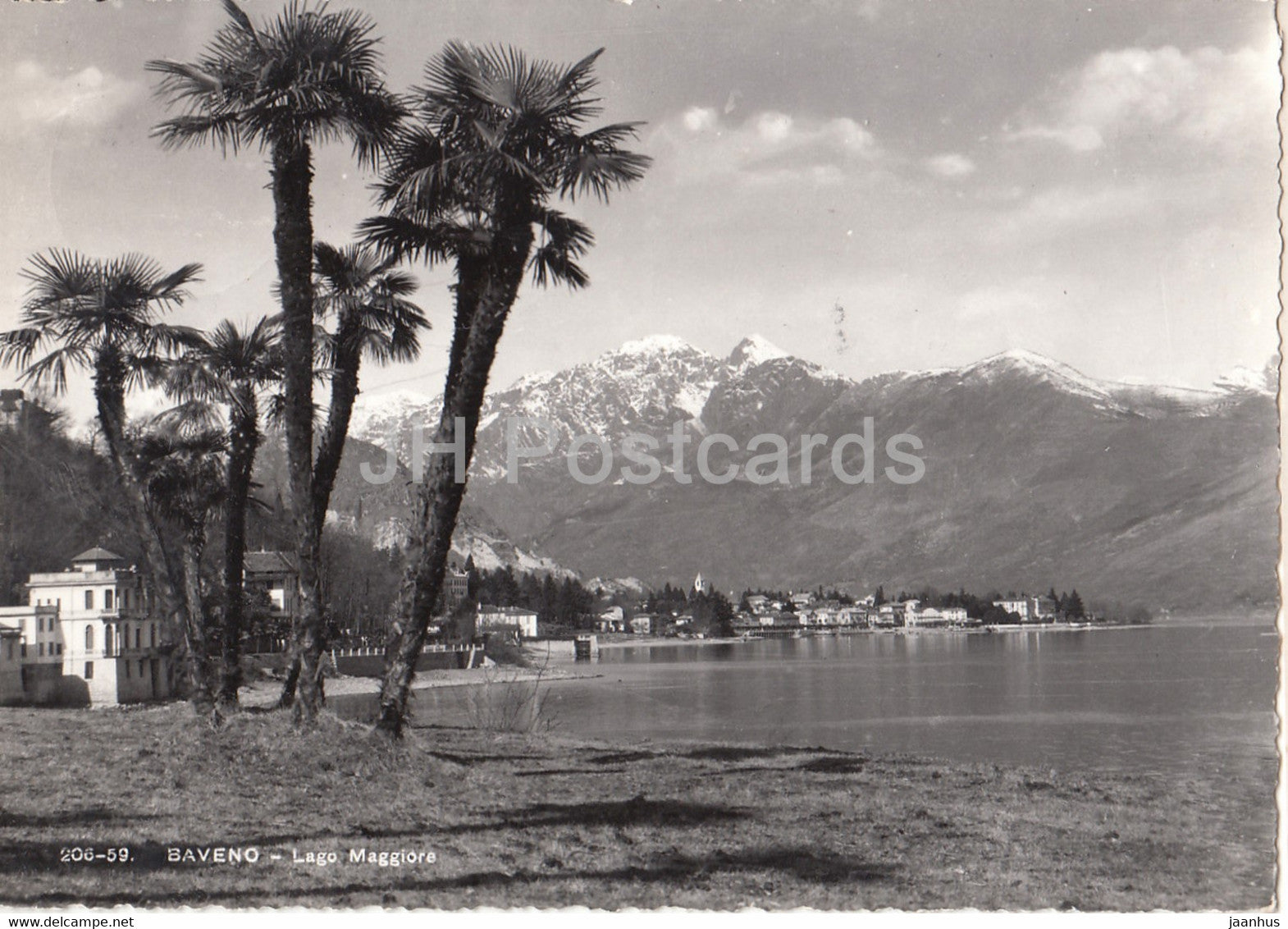 Baveno - Lago Maggiore - old postcard - 1955 - Italy - used - JH Postcards