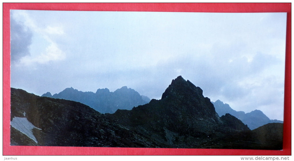 Hruba mountain 2091 m - Tatra Mountains - Tatra Poetry - Czech Republic - Czechoslovakia - unused - JH Postcards
