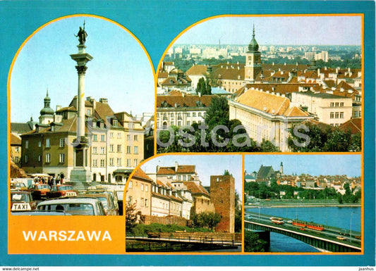 Warsaw - Warszawa - Kolumna Zygmunta III Wazy - Zamek Krolewski - Royal Castle - multiview - Poland - unused - JH Postcards