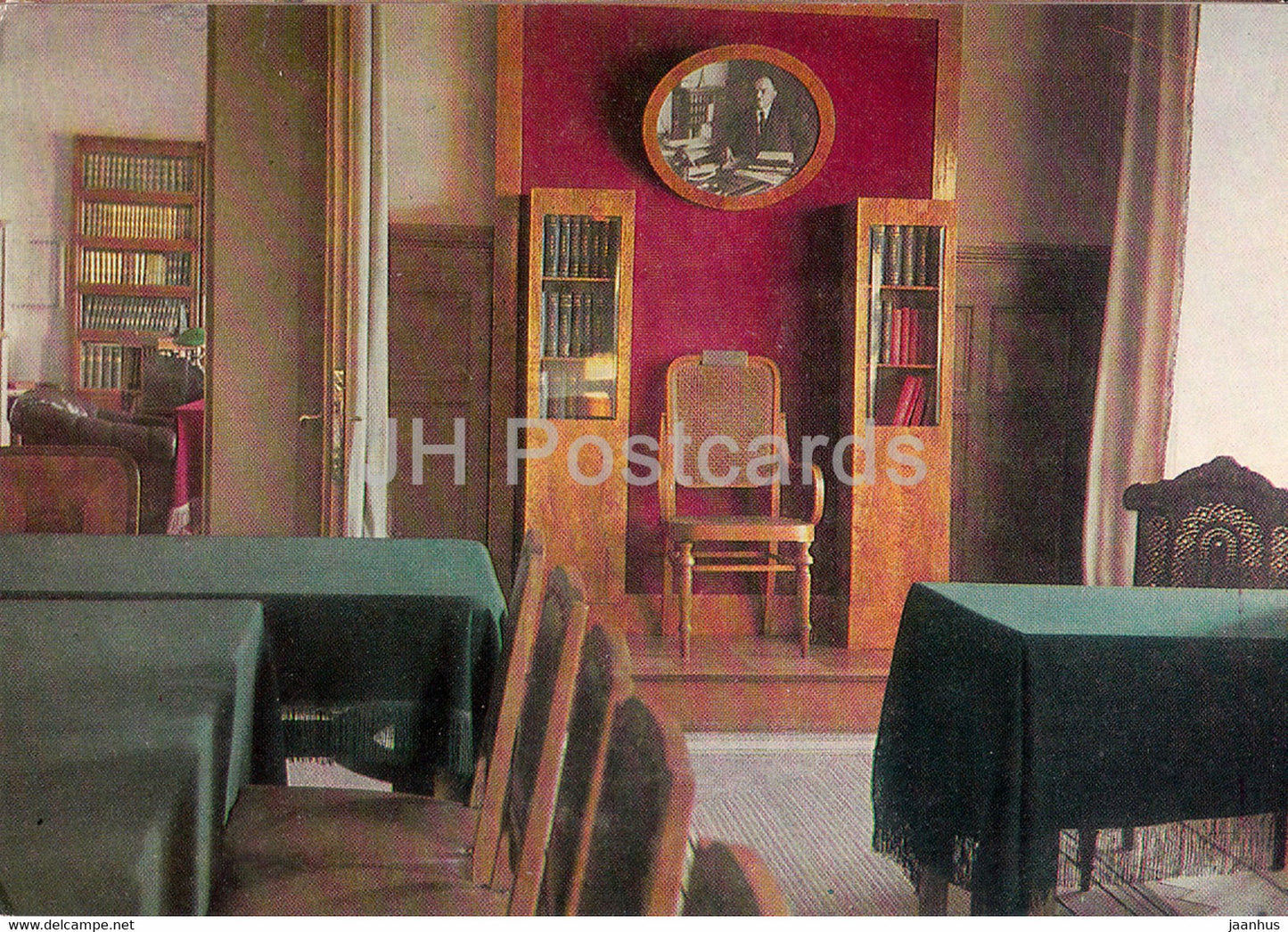 Lenin's study and apartment in the Kremlin - room of the Council of People's Commissars - 1968 - Russia USSR - unused - JH Postcards