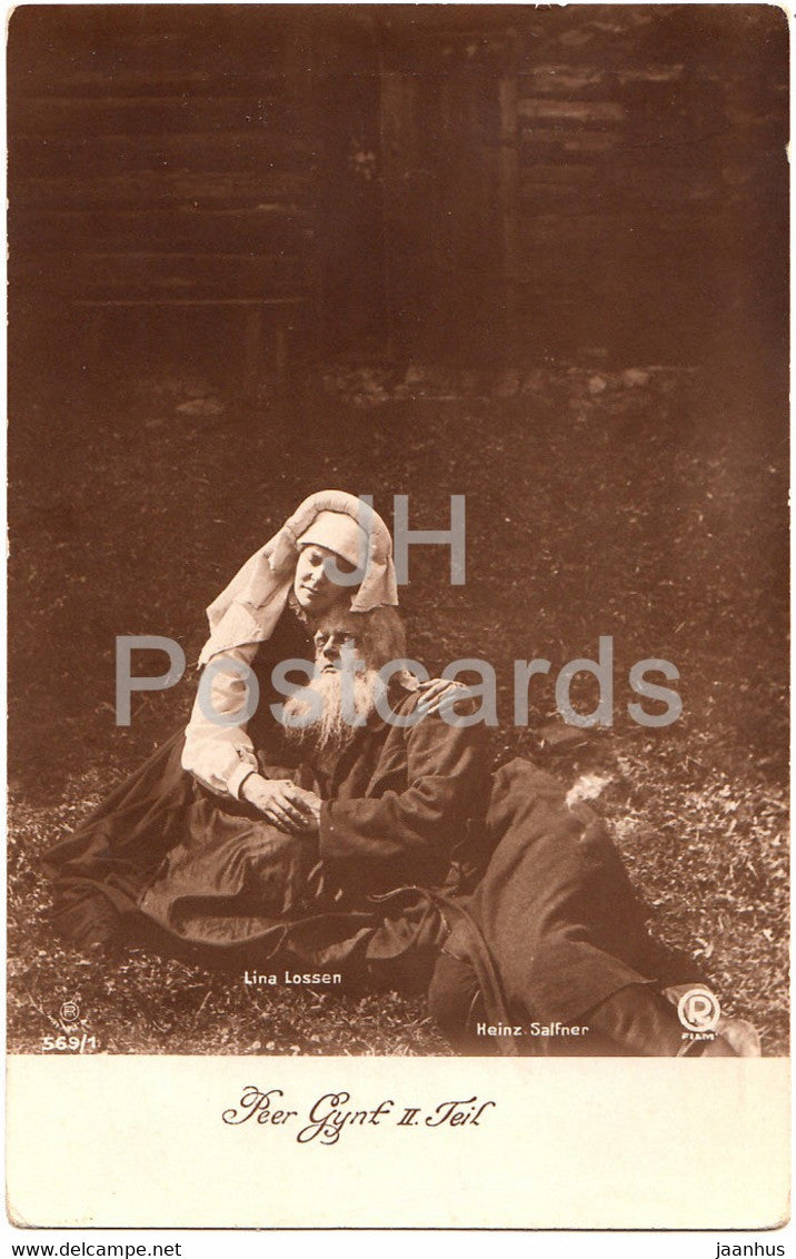 Peer Gynt II Teil - Lina Lossen - Heinz Salfner - Film - Movie - 569 - Germany - old postcard - unused - JH Postcards