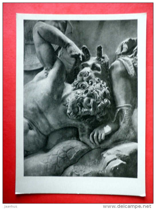 Dying Gigant , Part of an Altar in Pergamon - Ancient Greek - Ancient Sculptures - 1959 - USSR Russia - unused - JH Postcards