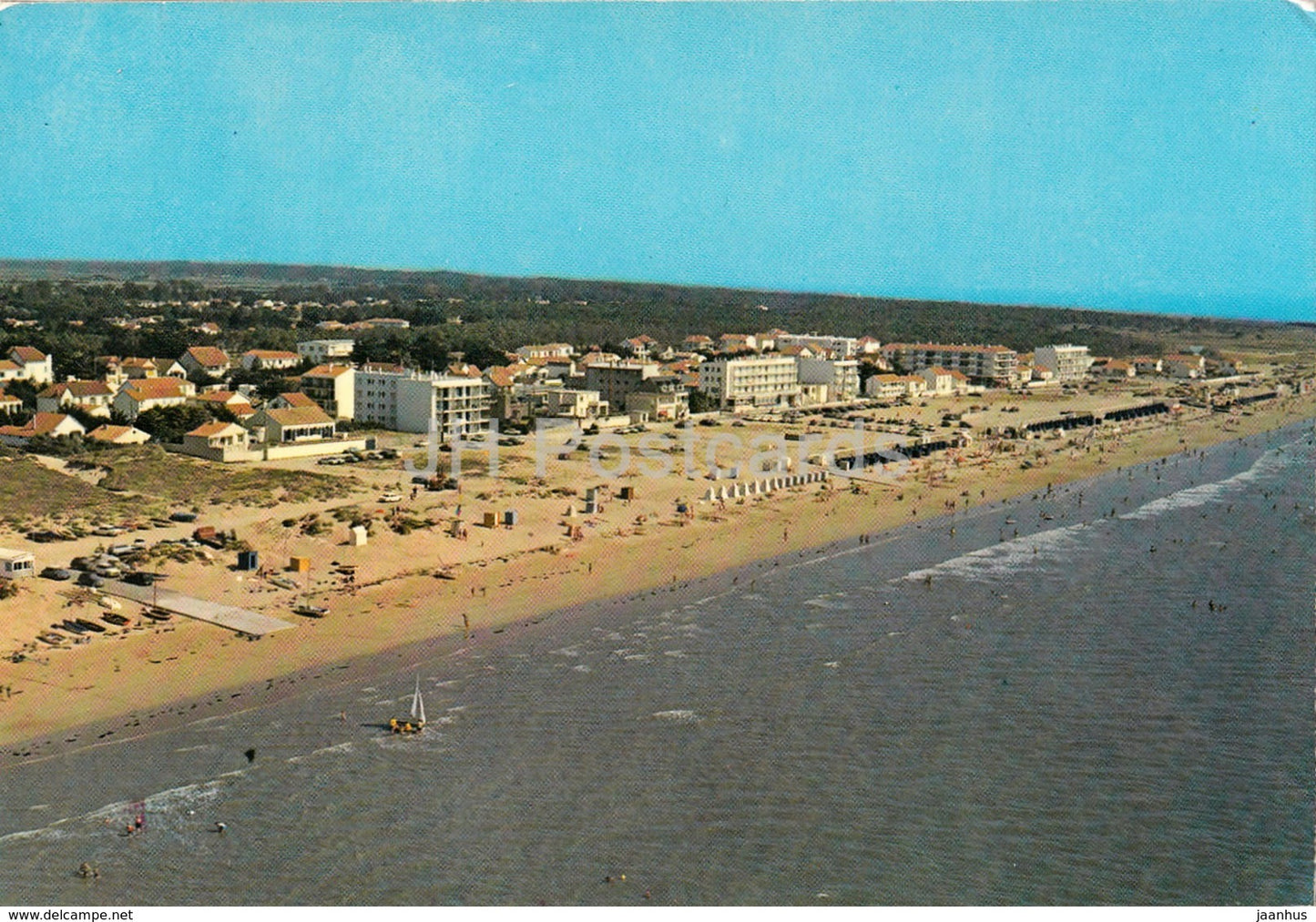 Notre-dame-de-Monts - Vue d'ensemble de la Plage - beach - aerial view - 321 - France - 1981 - used - JH Postcards