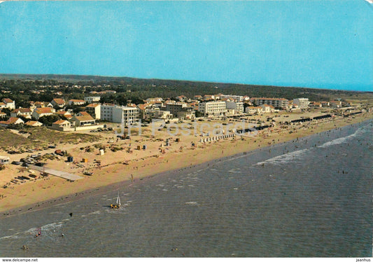 Notre-dame-de-Monts - Vue d'ensemble de la Plage - beach - aerial view - 321 - France - 1981 - used - JH Postcards