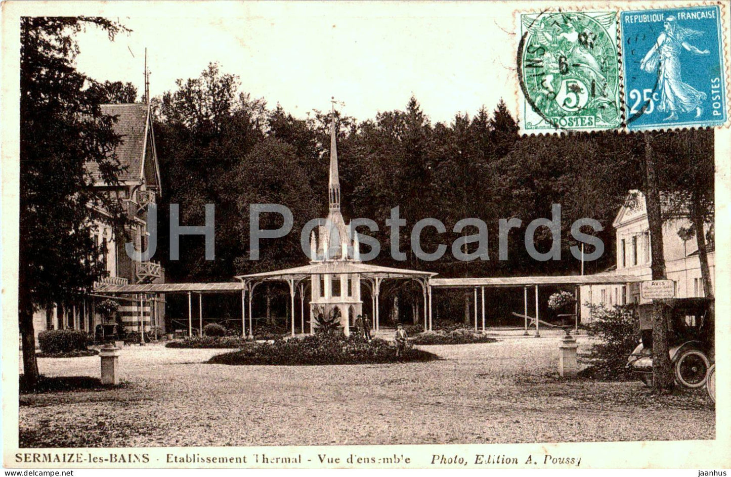 Sermaize les Bains - Etablissement Thermal - Vue d'ensemble - old postcard - 1925 - France - used - JH Postcards