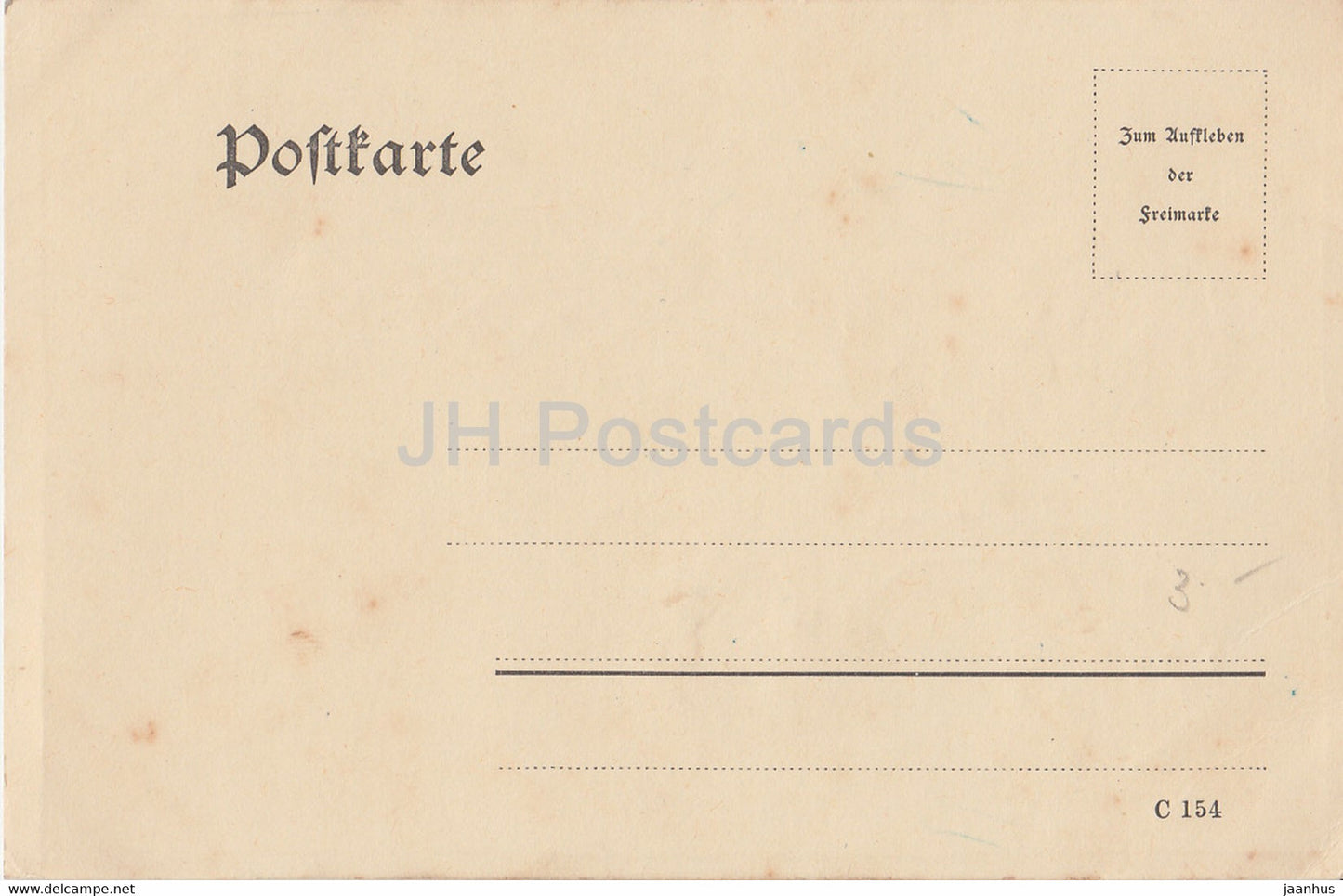 Grußkarte - C 154 - Blumen - alte Postkarte - Deutschland - unbenutzt