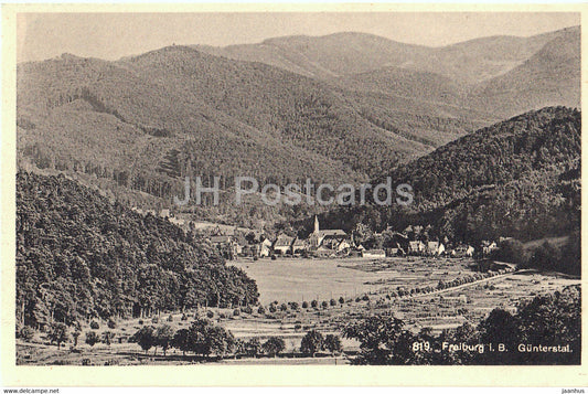 Freiburg i B - Gunterstal - old postcard - 1928 - Germany - used - JH Postcards