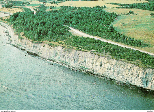 Panga cliff in Mustjala - Saaremaa - 1989 - Estonia USSR - unused - JH Postcards