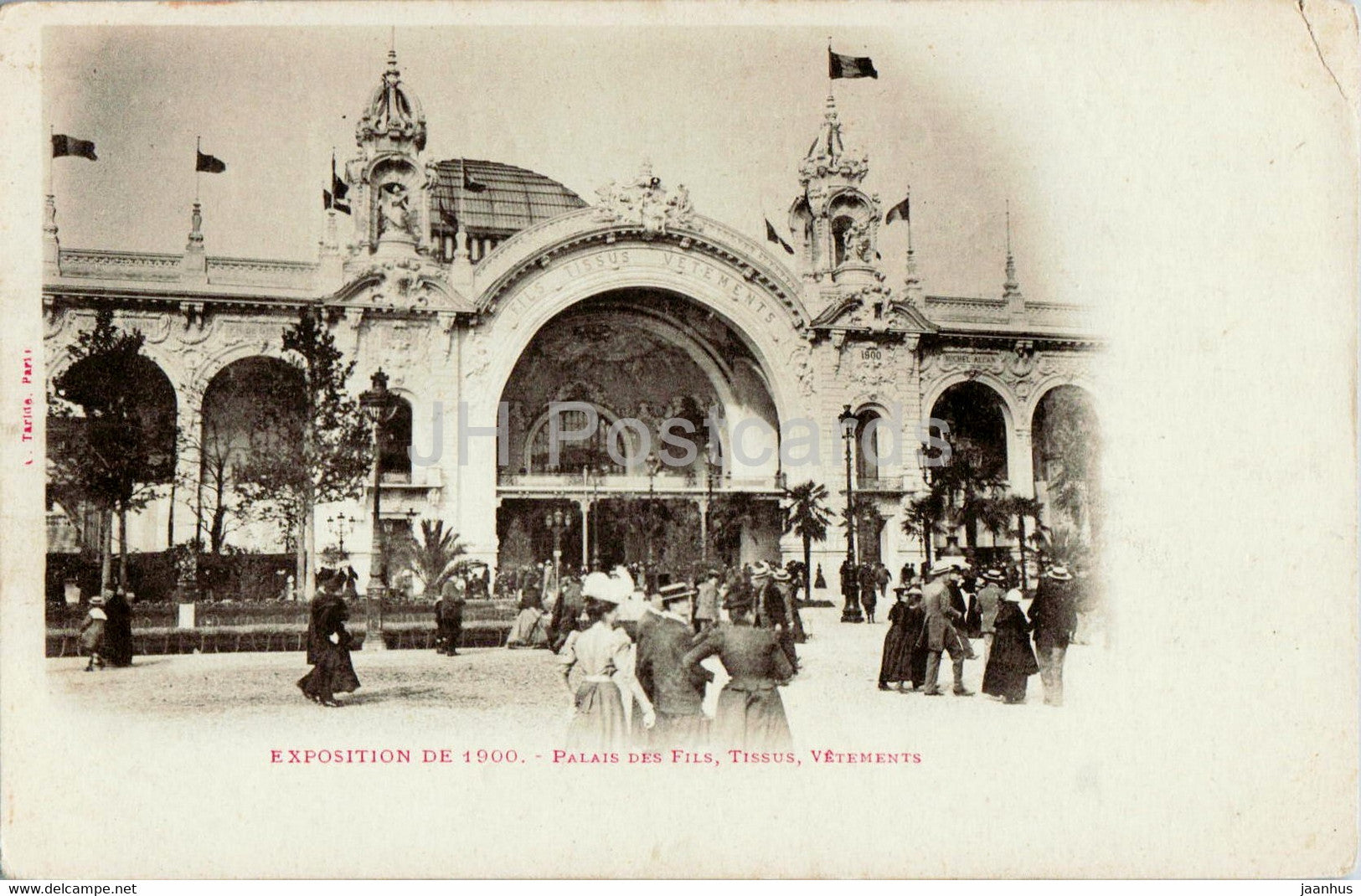 Exposition de 1900 - Palais des Fils - Tissus - Vetements - old postcard - France - unused - JH Postcards