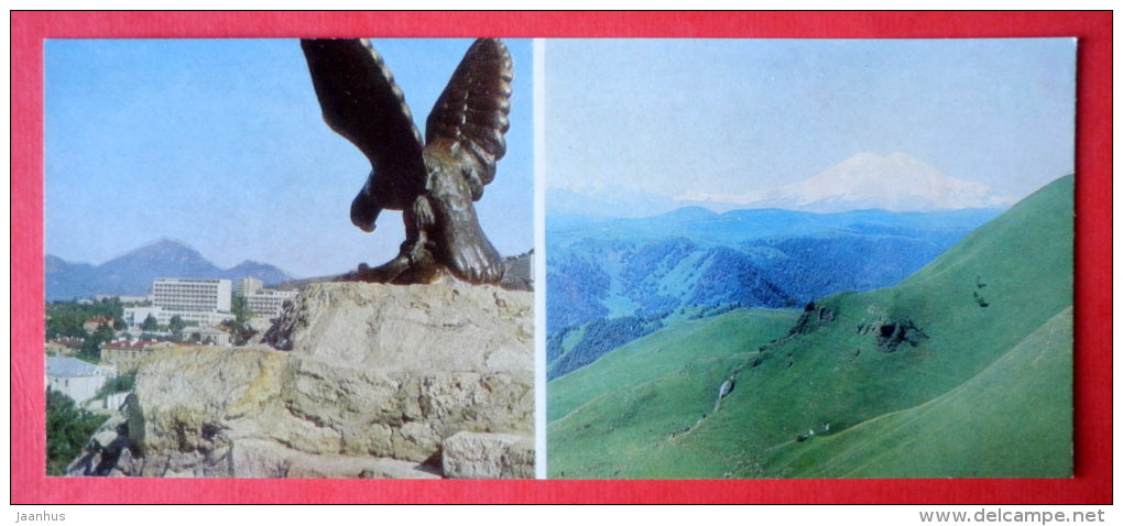 panorama of the city - Pyatigorsk - poet Lermontov Places of Caucasian Mineral Waters - 1978 - USSR Russia - unused - JH Postcards