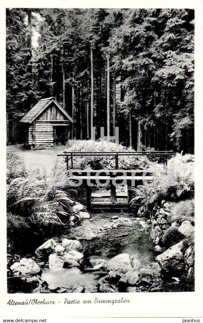 Altenau Oberharz - Partie am Dammgraben - old postcard - 1959 - Germany - used - JH Postcards