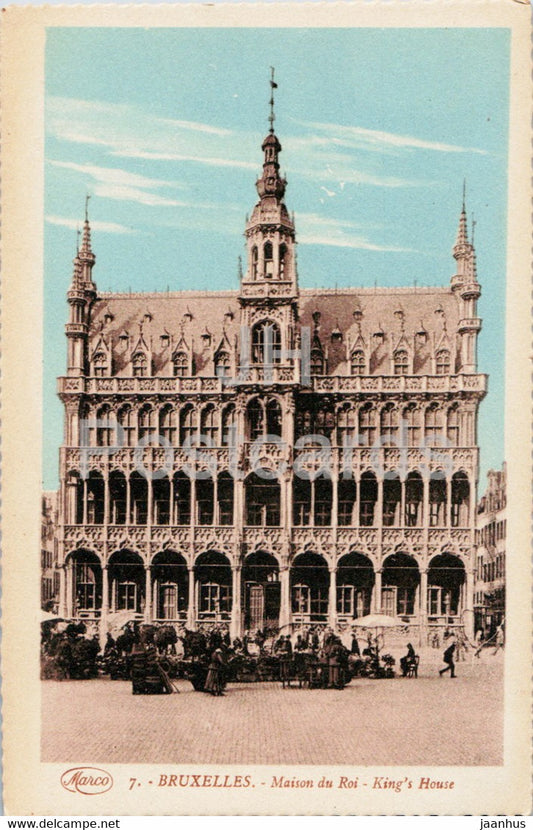 Bruxelles - Brussels - Maison du Roi - King's House - 7 - old postcard - Belgium - unused - JH Postcards